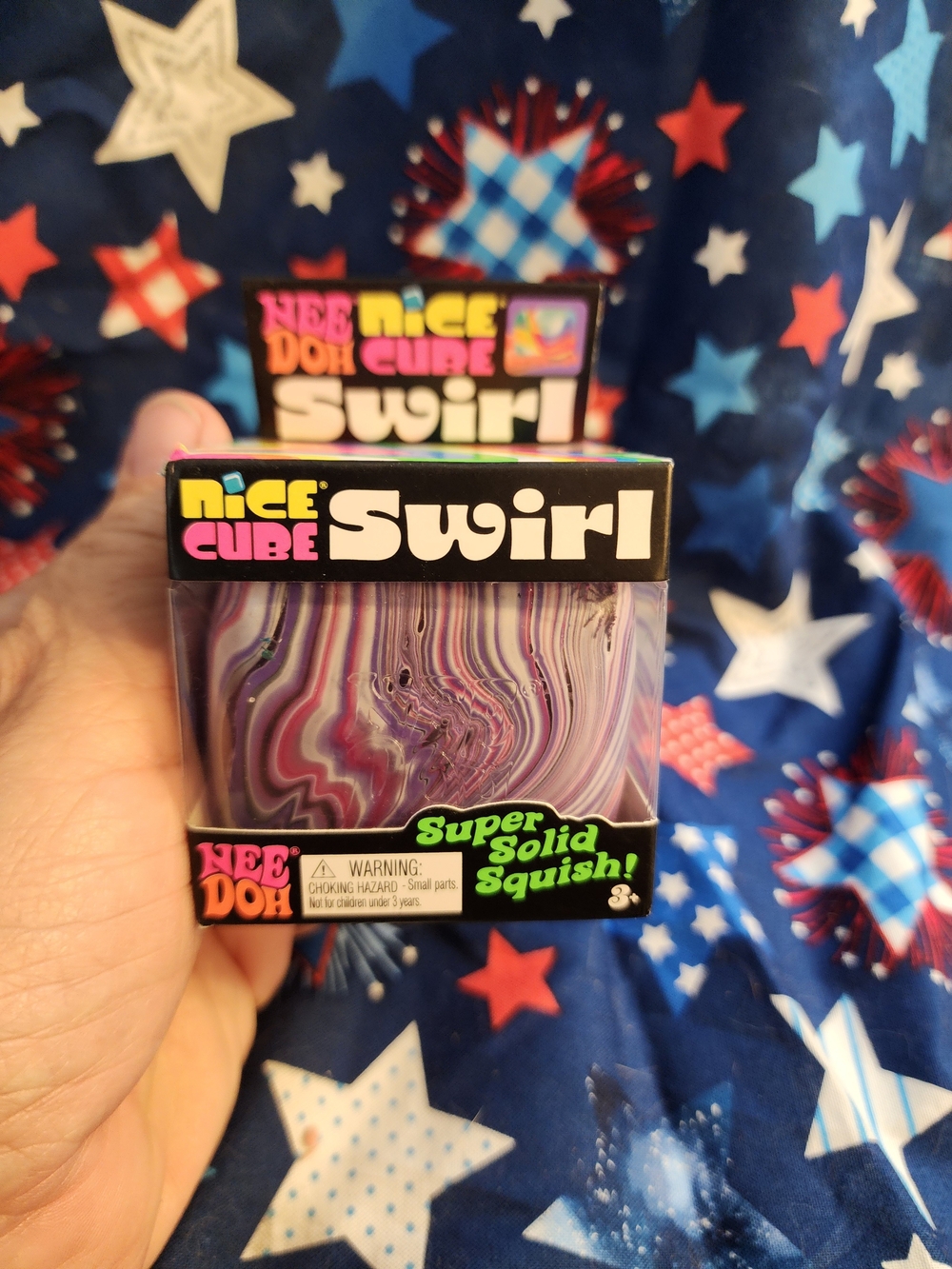 Nice Cube Swirl - Purple Swirl Super Solid Squish